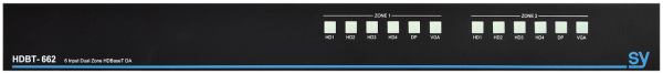 Extender / Splitter SY HDBT-662 wieloformatowy 6x8