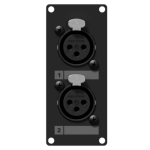 Panel z  podwójnym XLR (F) CAYMON CASY125/B